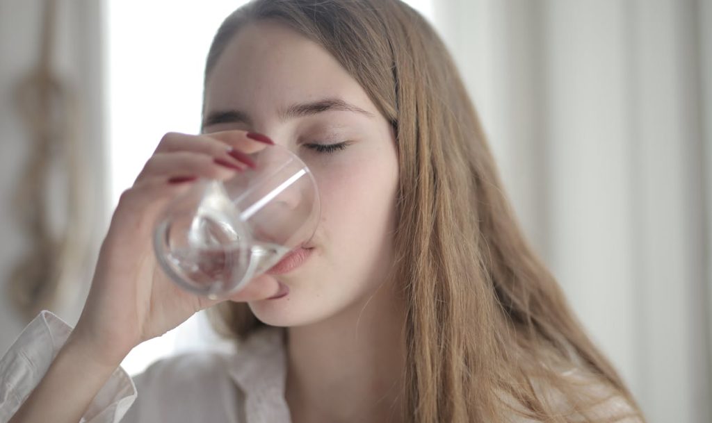 drinking water before bed